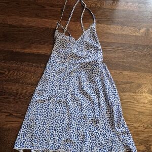 SHEIN Blue Floral Mini Dress